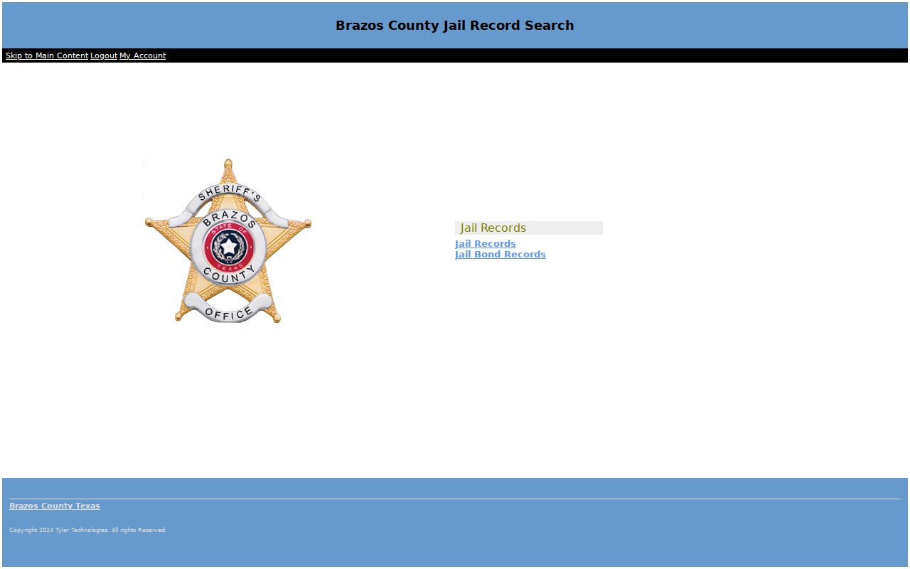 Brazos County arrest history and inmate search